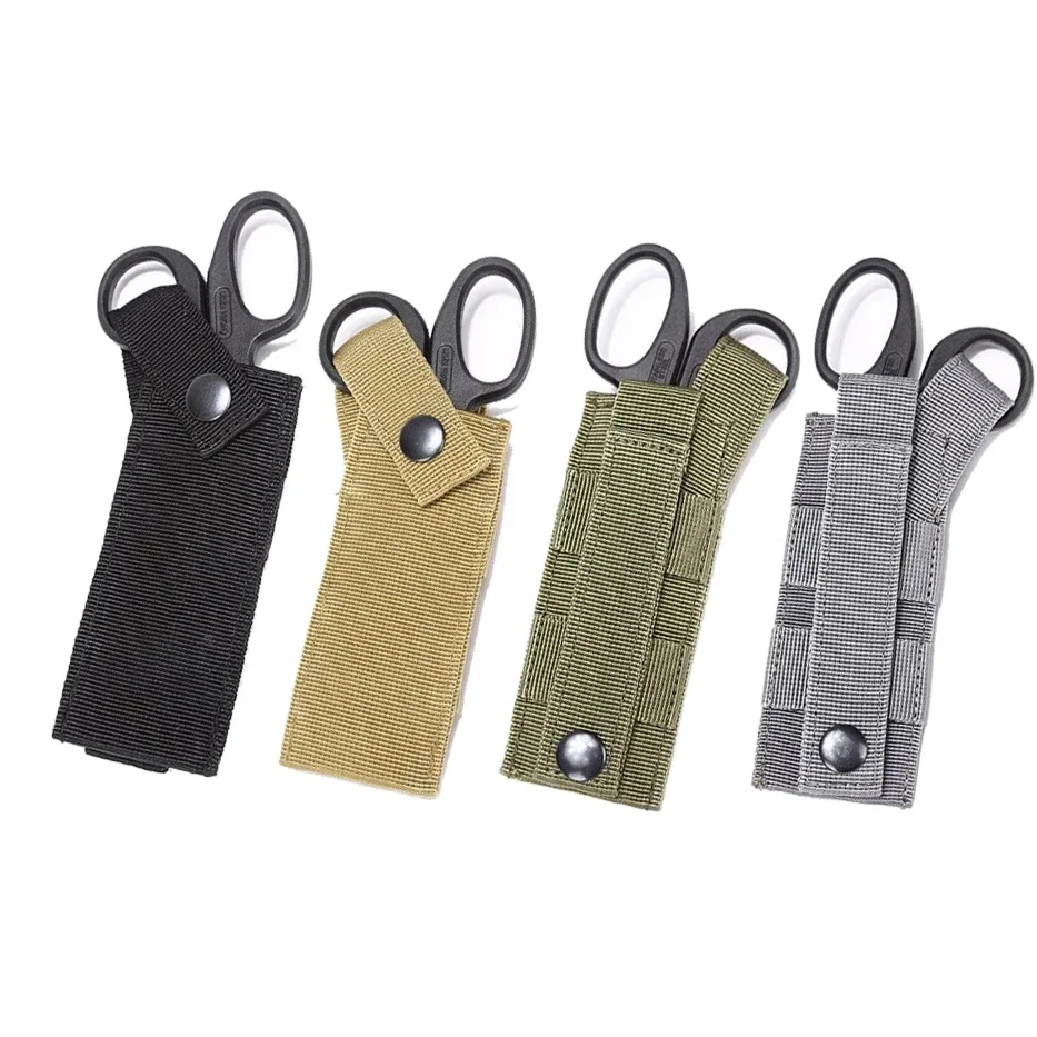 Edc Carry Belt Pouch - Tactical Molle Medical Scissors Pouch Flashlight