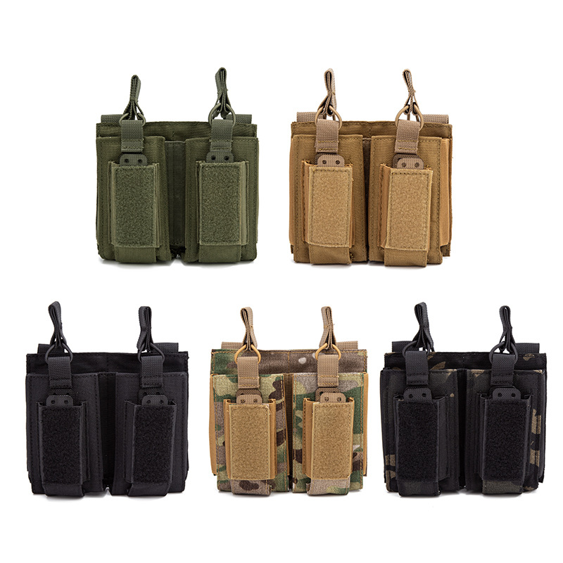 Edc Carry Belt Pouch - M4 M14 M16 Molle Double Magazine