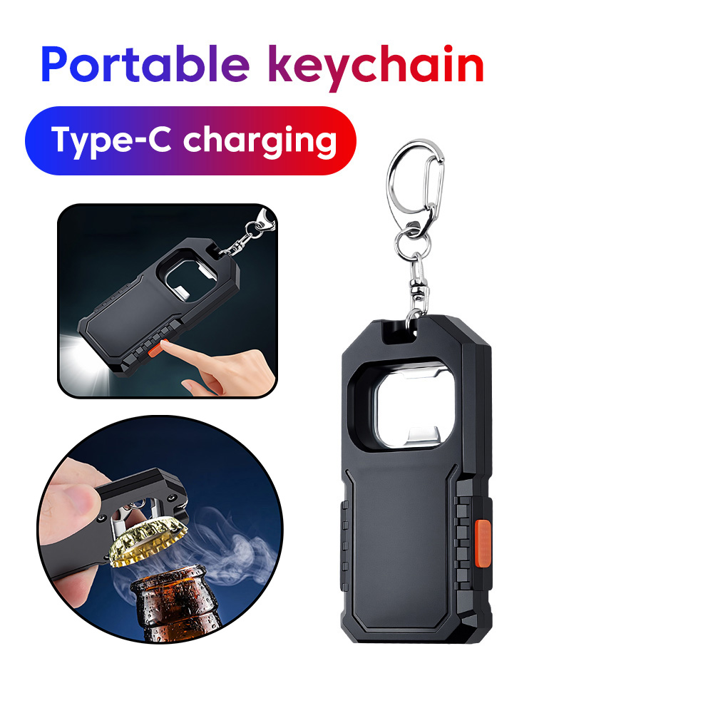 Keychain Flashlight - Multifunctional Keychain Flashlight Portable Type C