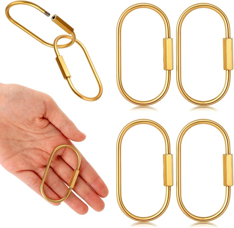 Solid Brass Screw Keychain D-S - огляд і ціна Edc Car Carry