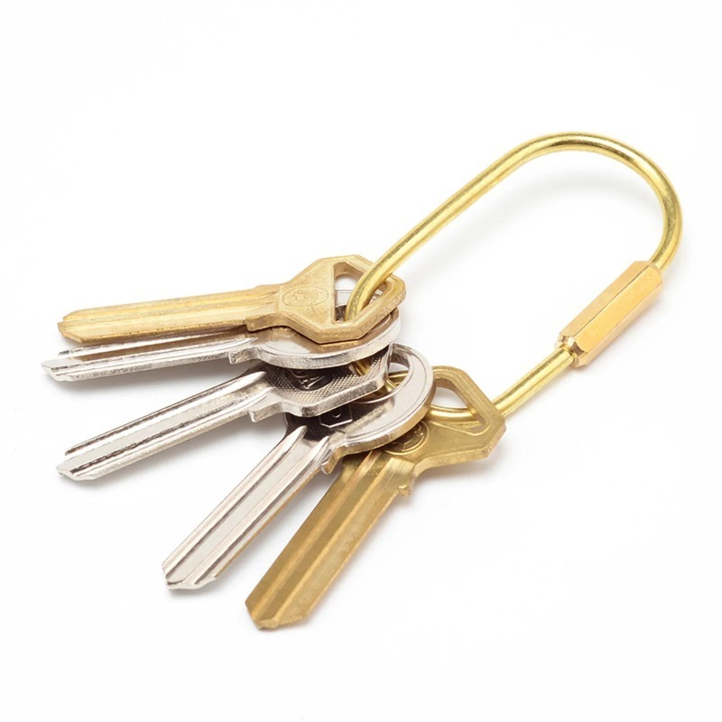 Solid Brass Anti-Lost Keychain - огляд і ціна Edc Car Carry