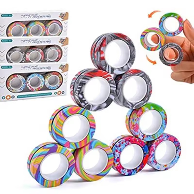 3PCS Fingertip Magnetic Rings  - огляд і ціна Fidget Spinner Bearing