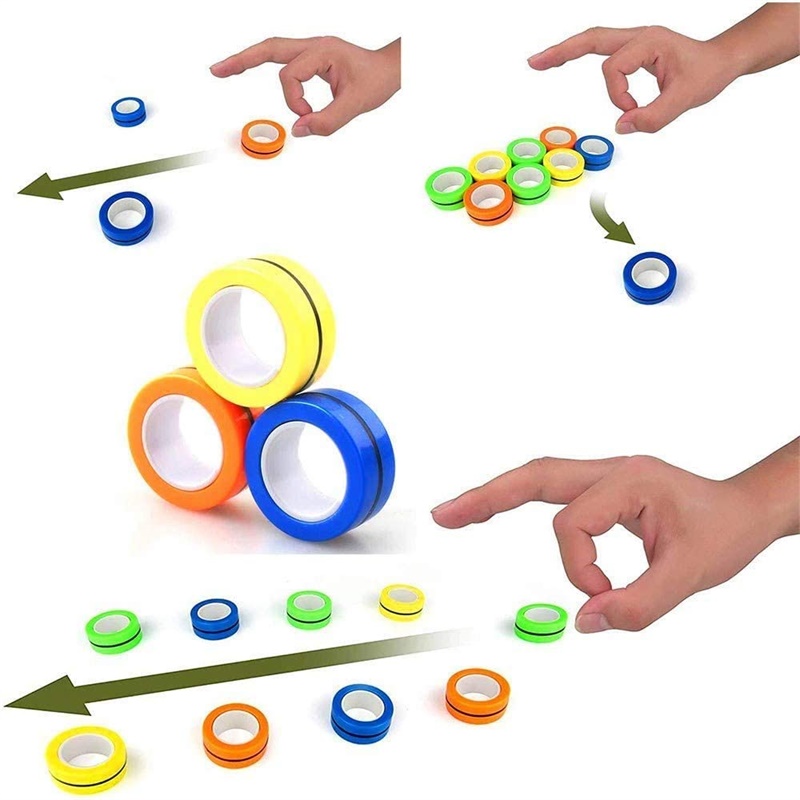 3PCS Fingertip Magnetic Rings  - огляд і ціна Fidget Spinner Bearing