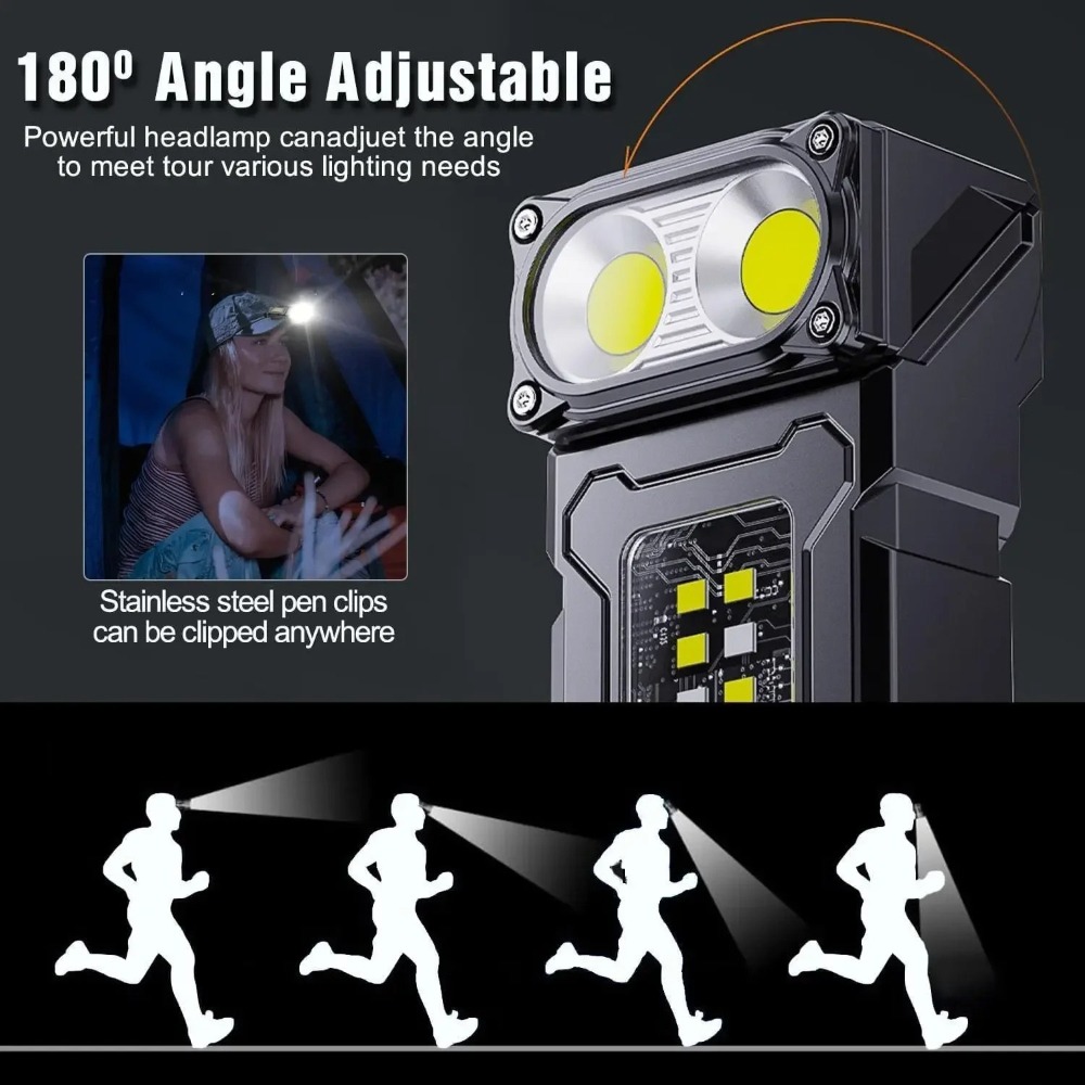 180° Rotatable LED Flashlight  - огляд і ціна Keychain Flashlight