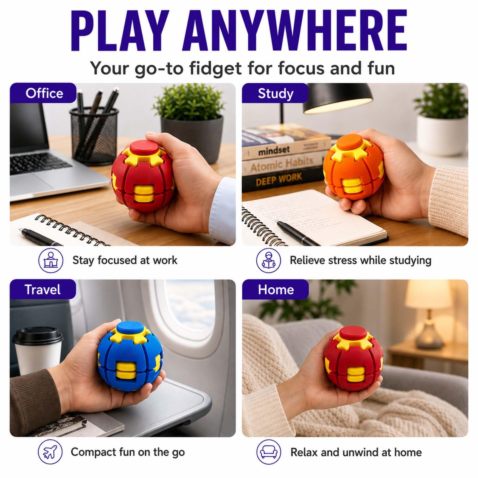 Fidget Spinner Magic Ball Cube - огляд і ціна Fidget Spinner Bearing