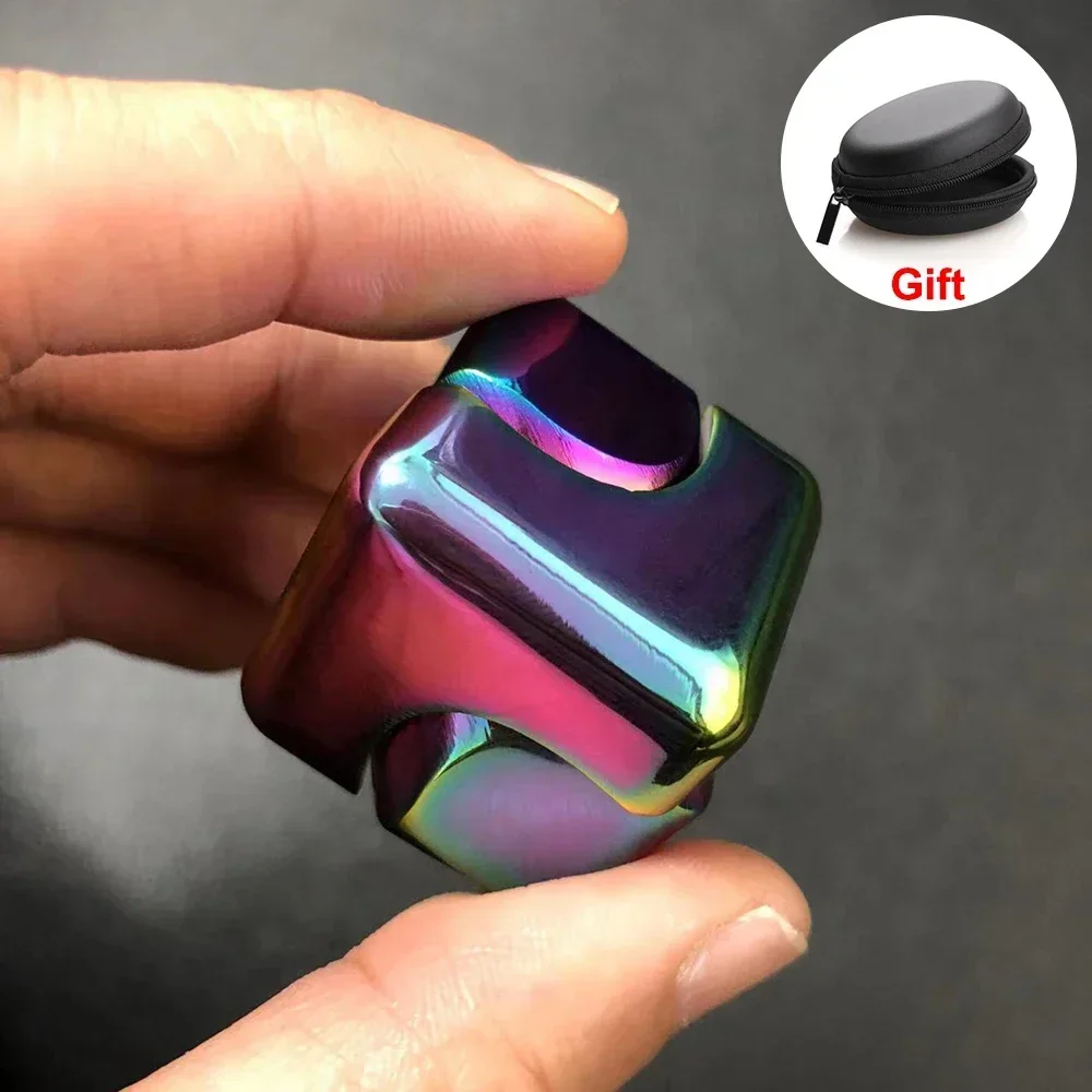 Metal Cube Rotating Fingertip  - огляд і ціна Fidget Spinner Bearing