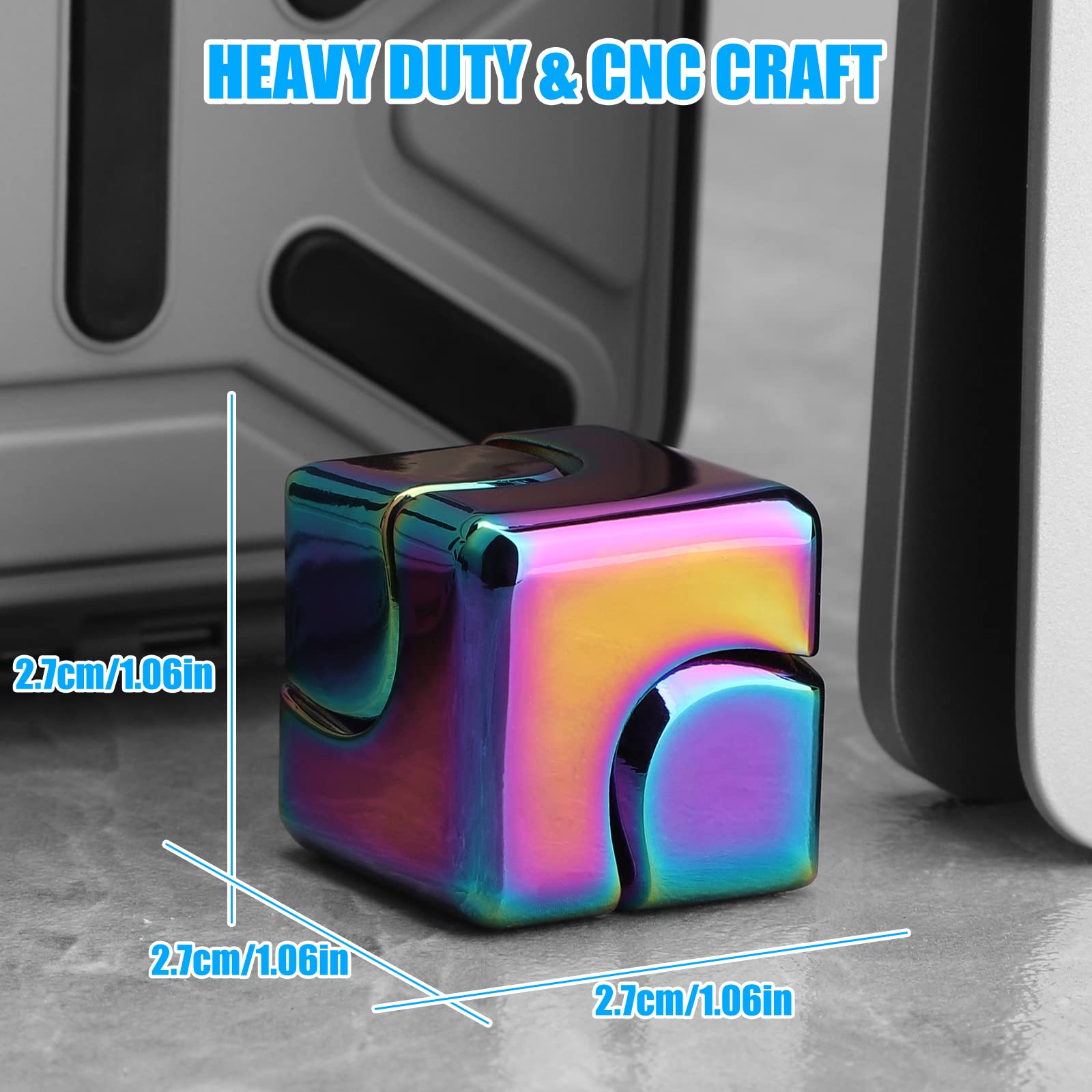Metal Cube Rotating Fingertip  - огляд і ціна Fidget Spinner Bearing