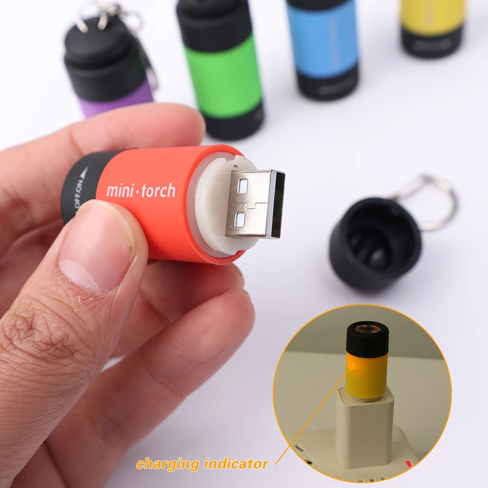 USB Rechargeable Camping Mini  - огляд і ціна Keychain Flashlight