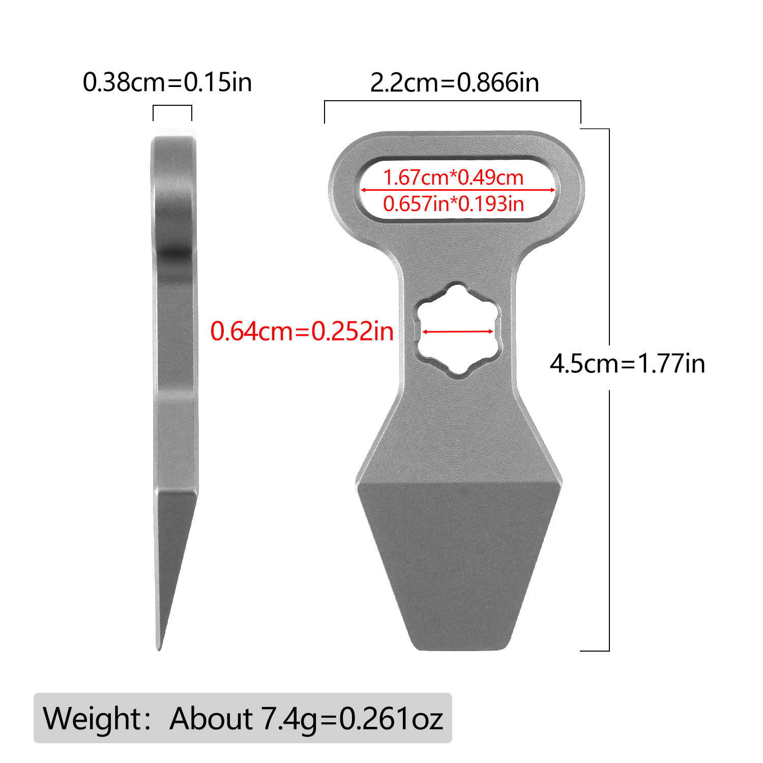 TC4 Titanium Alloy Keychain Pe - огляд і ціна Edc Carry For Men