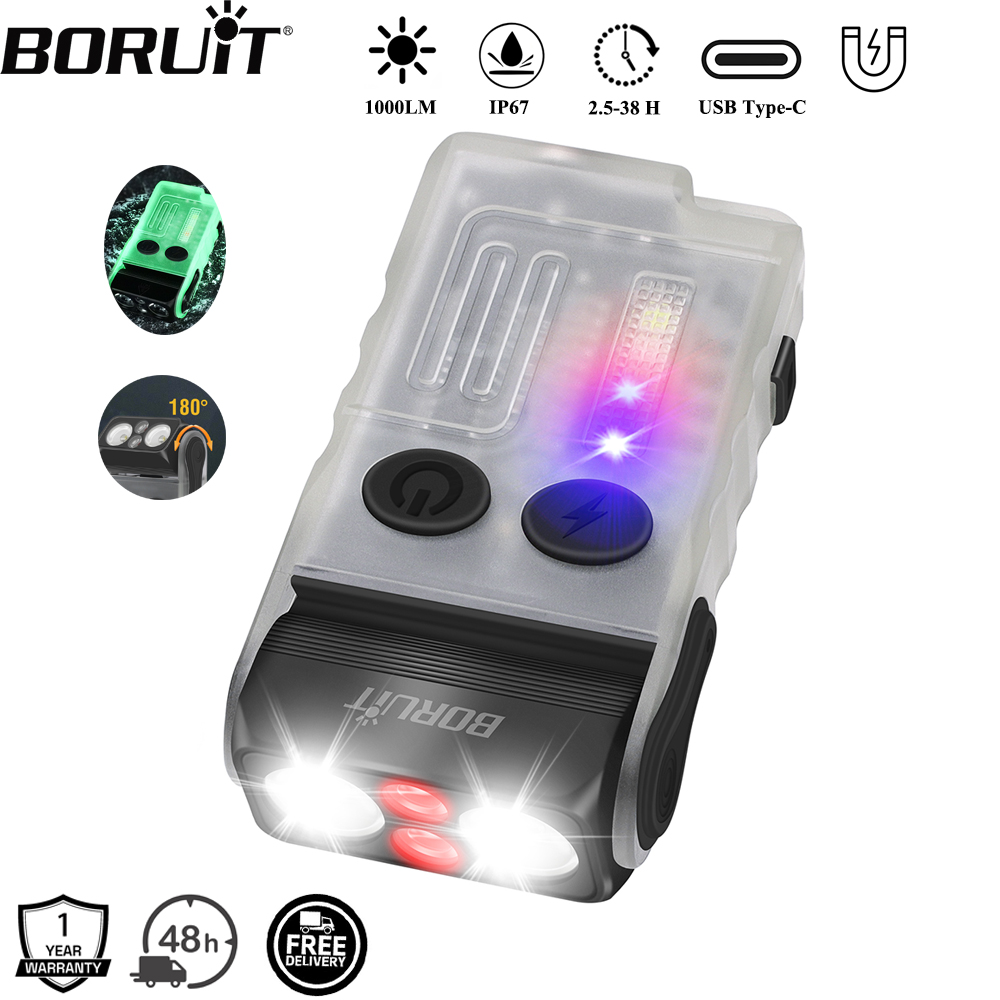 BORUiT V20 Buzzer EDC LED Keyc - огляд і ціна Keychain Flashlight