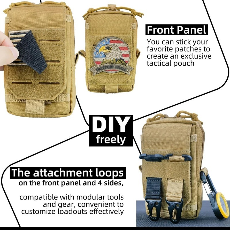 Tactical MOLLE EDC Utility Wai - огляд і ціна Edc Carry Belt Pouch