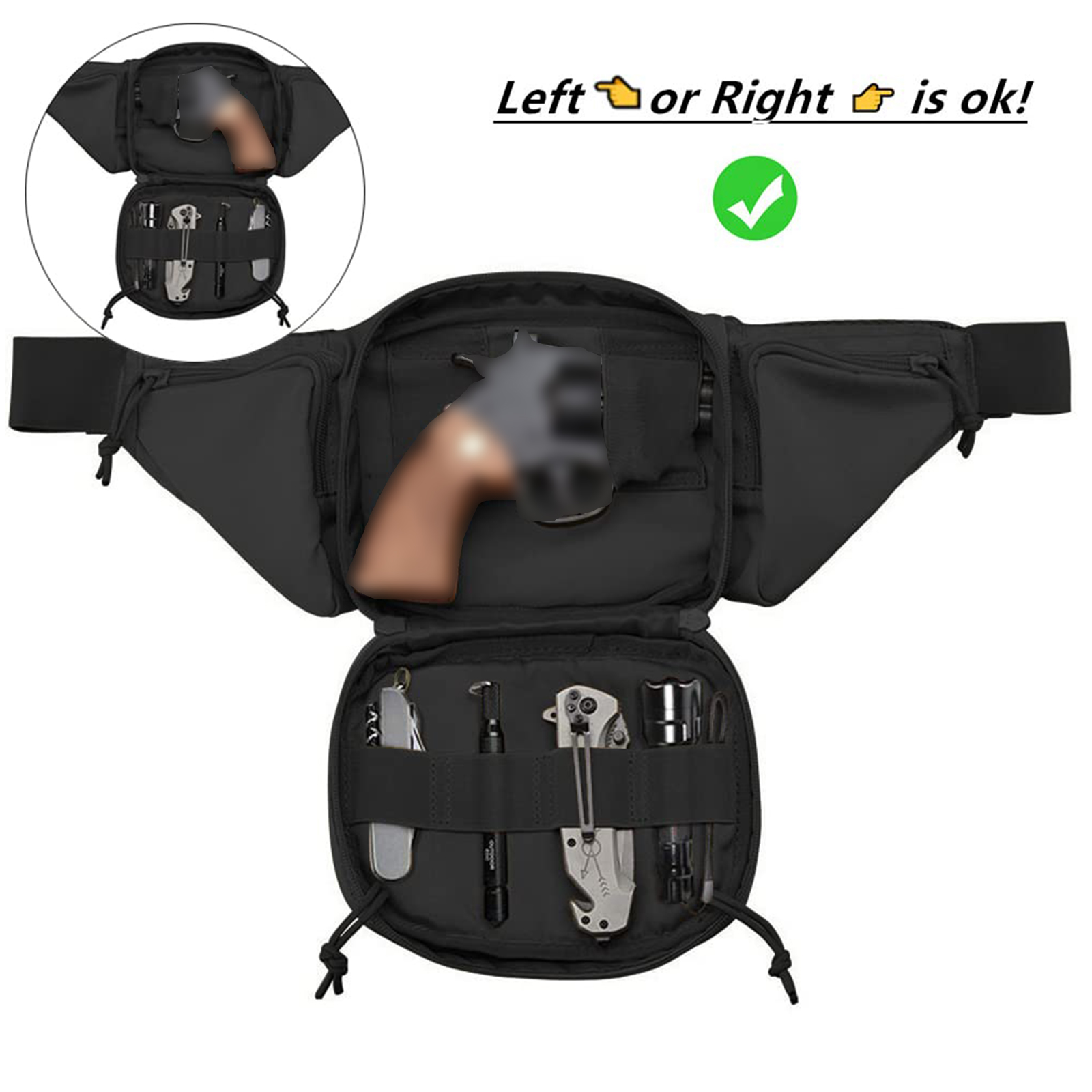 Tactical Fanny Pack Gun Holste - огляд і ціна Edc Carry For Men